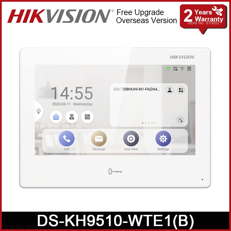 ۷ι  Hikvision DS-KH9510-WTE1(B)   ȵ̵ ǳ  10.1 ġ äο ġ ũ POE  